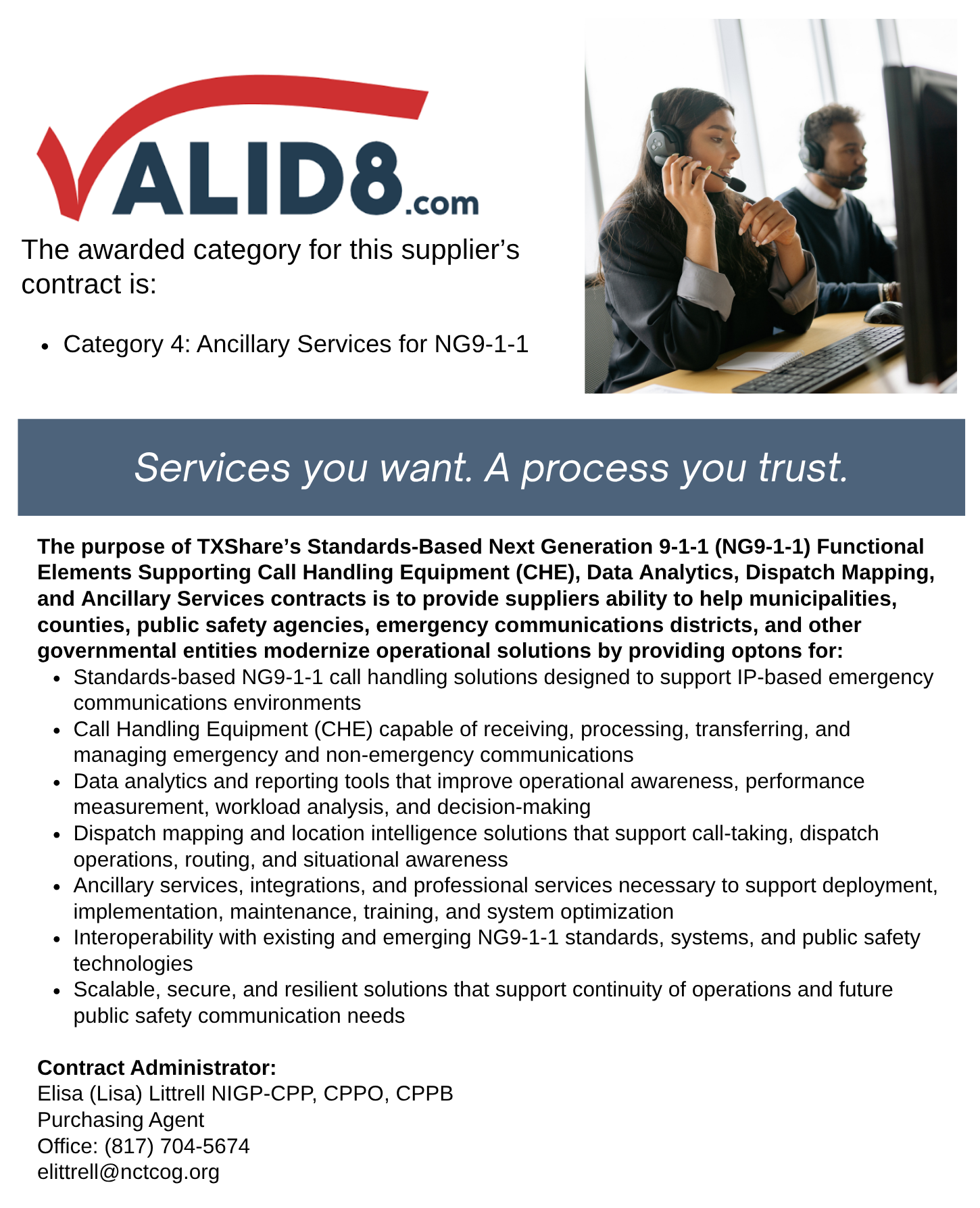 Valid8.com, Inc. Landing Page