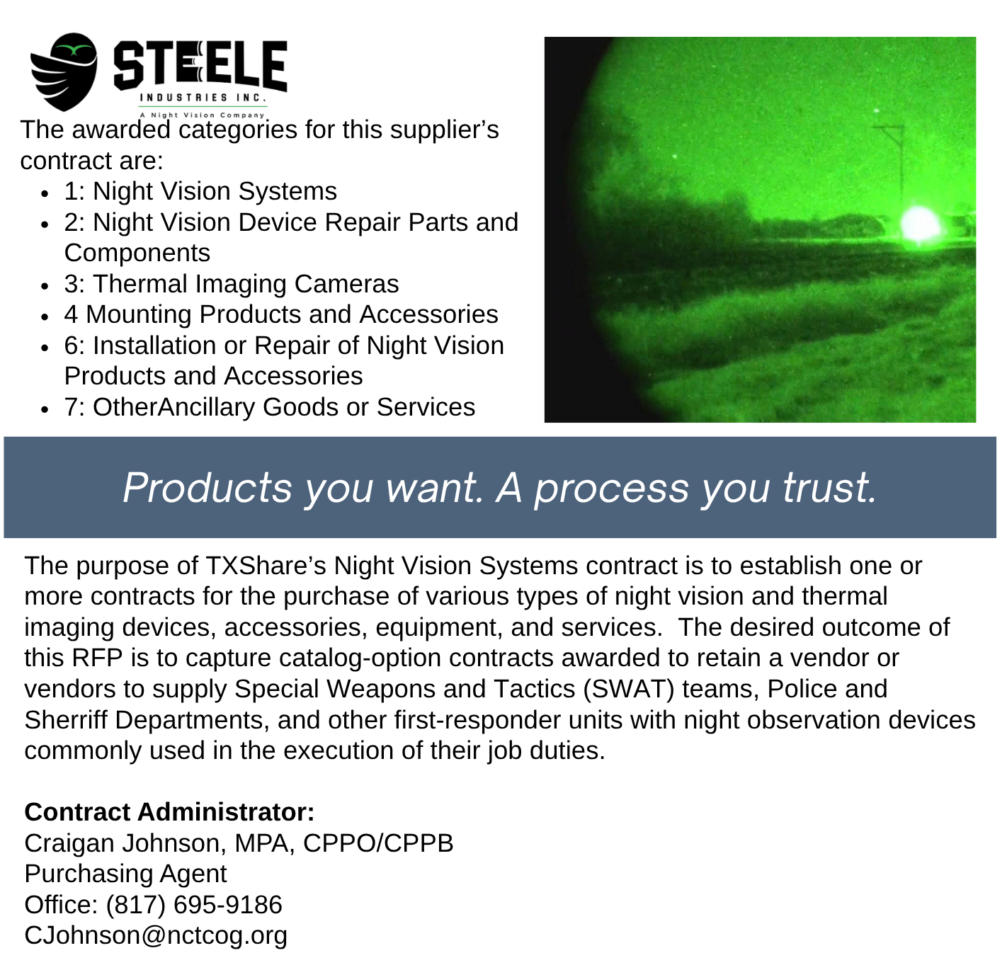 Steele Industries Landing Page