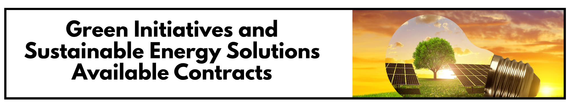 Green Initiatives Banner