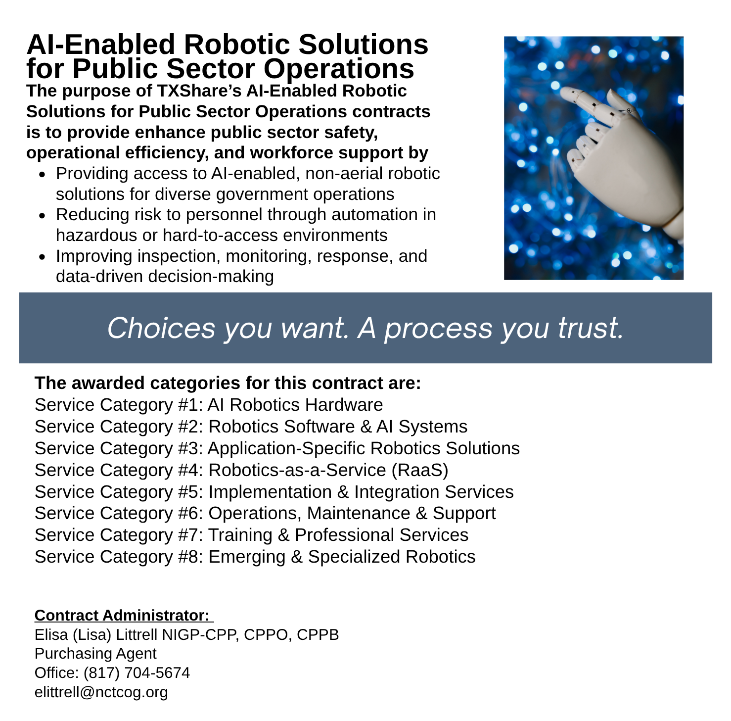 AI Enabled Robotic Solutions Landing Page