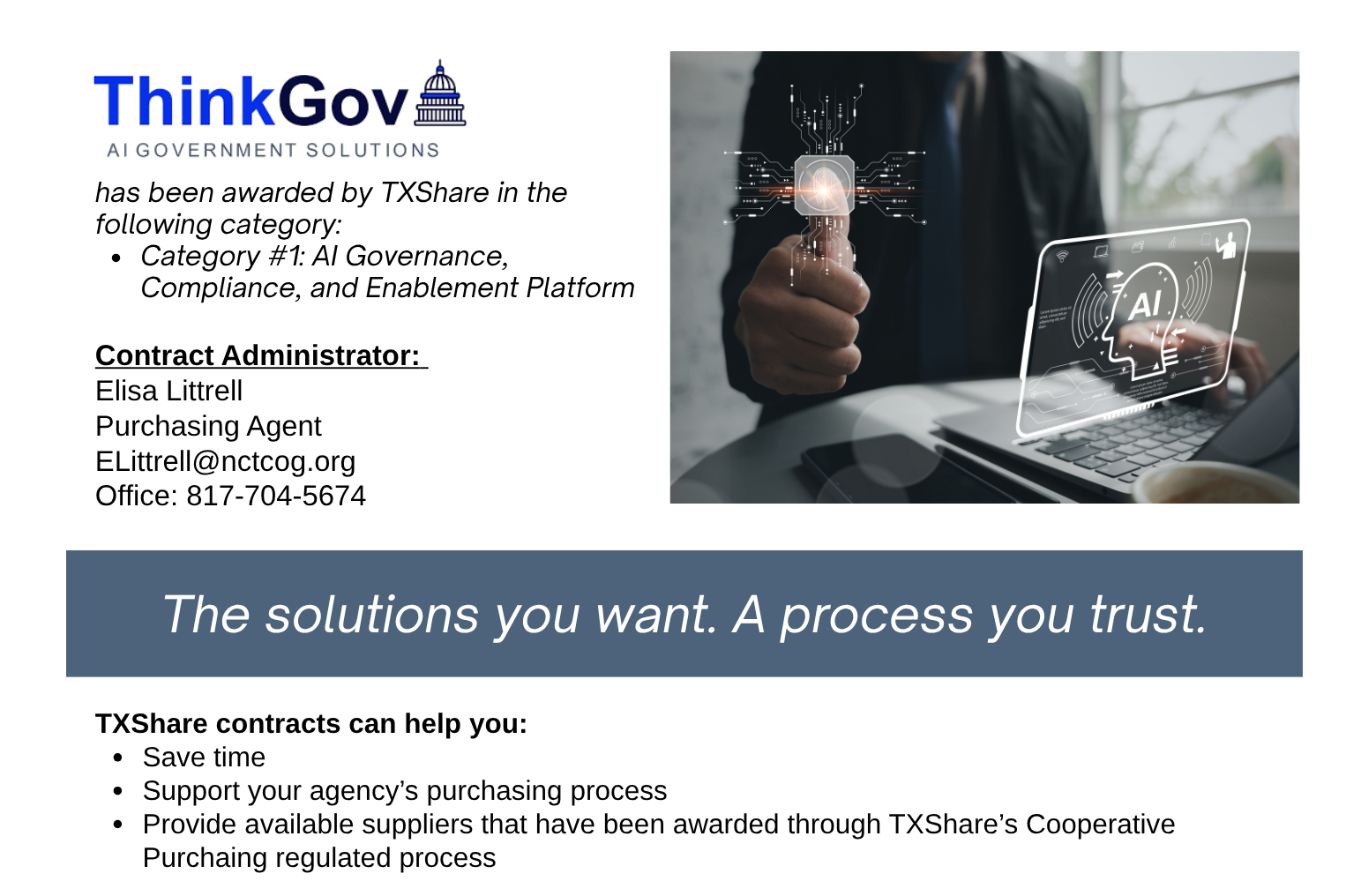 ThinkGov AI Landing Page