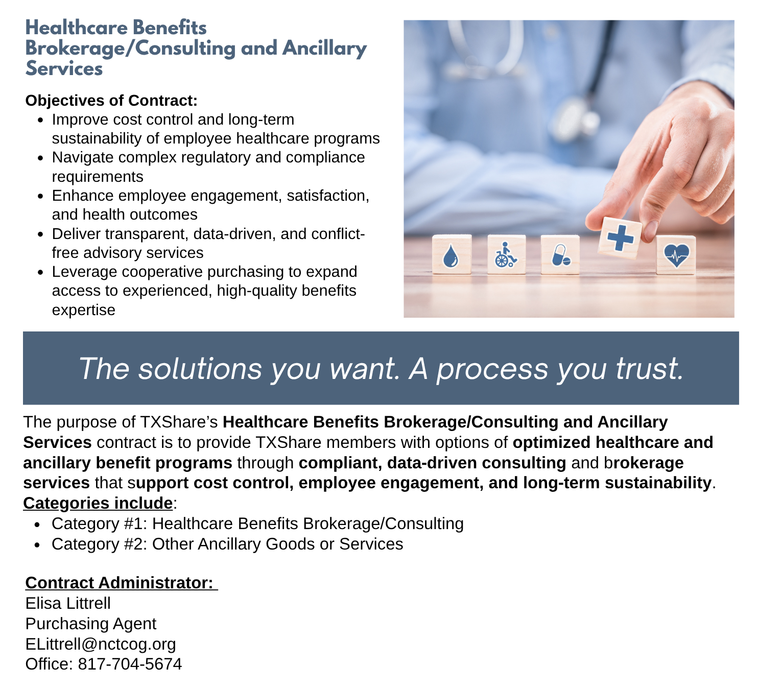 Healthcare Benefits Landing Page