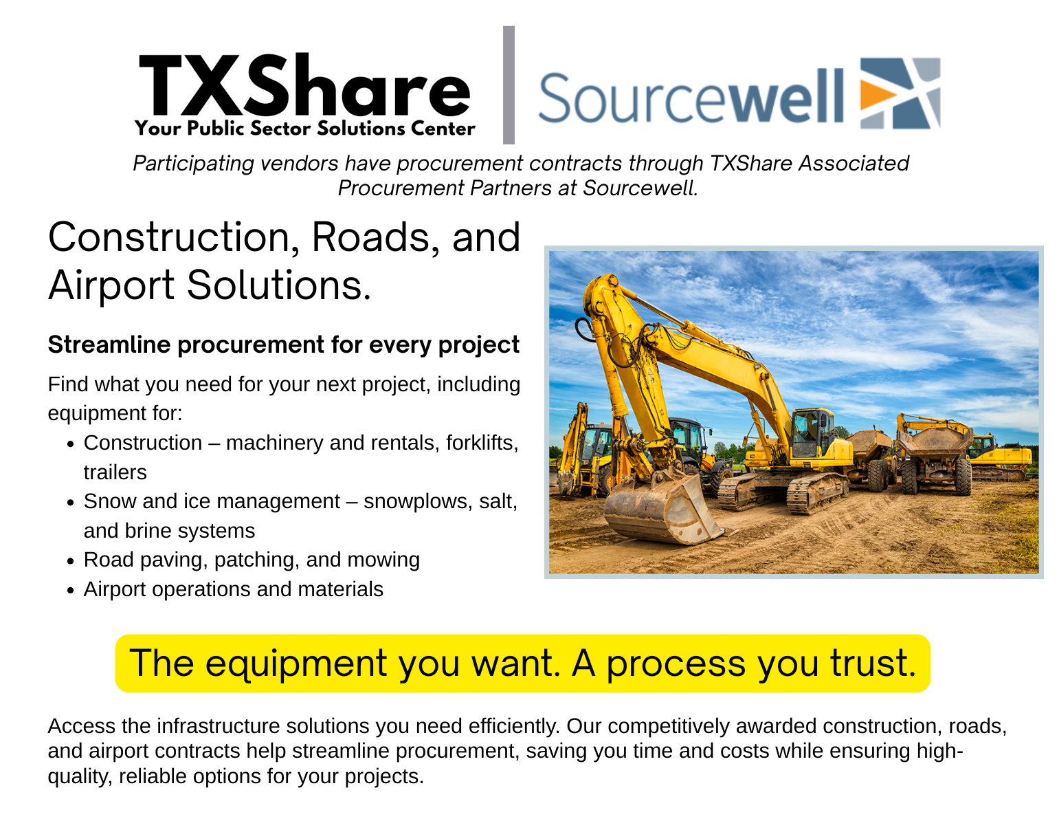 Construction Roads and Airport Landing Page