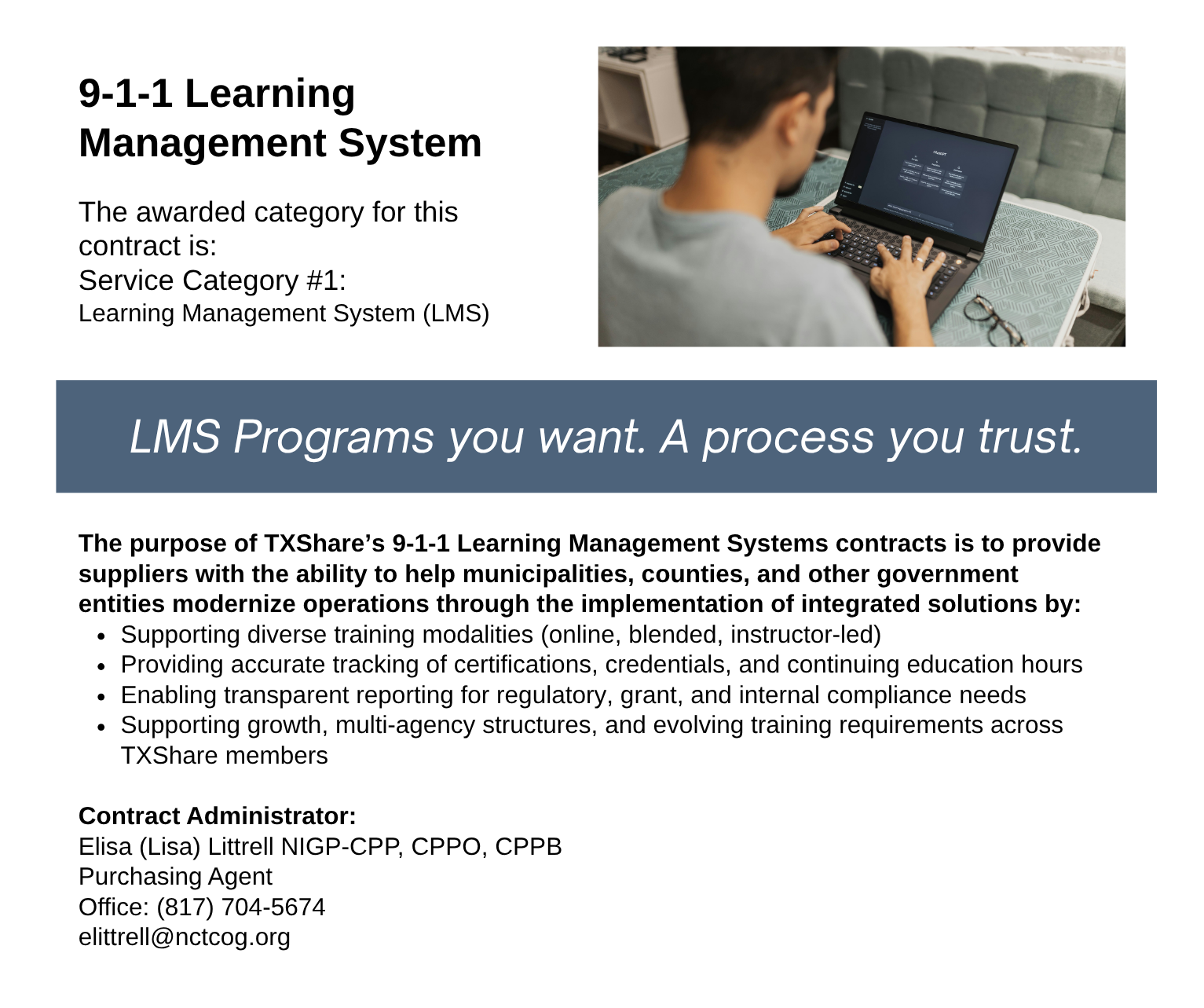 911 LMS Landing Page