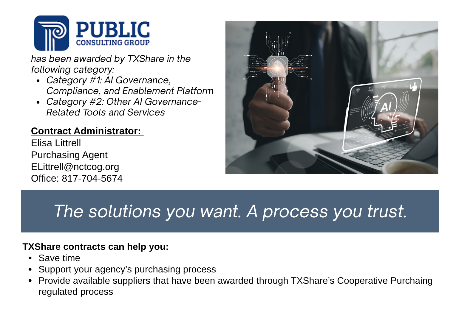 Public Consulting Group Landing Page